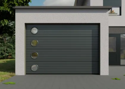 Porte sectionnelle en PVC